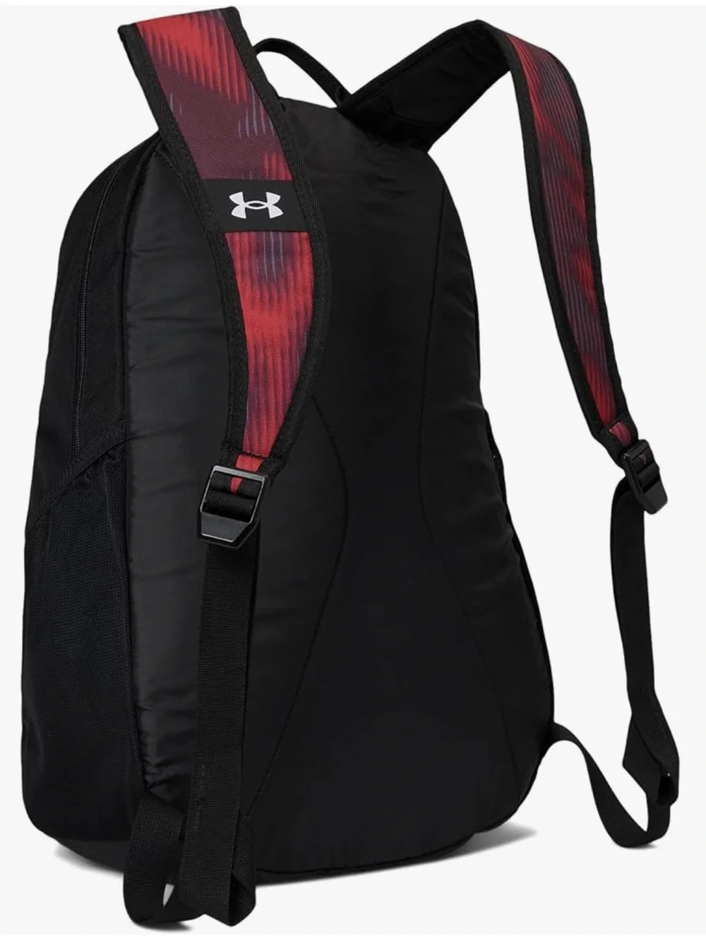 Under Armour Hustle Sport Red/Black Backpack Bungee Front & Matching Lunchbox